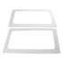 DEI 11-18 Jeep Wrangler JK 2-Door Boom Mat Rear Side Window Trim - 2 Piece - White