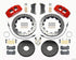 Wilwood Dynapro 6 Front Hat Kit 12.88in Drilled Red 2005-Up Mazda 3 w/ Lines