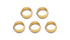 Vibrant 1/4in Brass Olive Inserts - 5pk