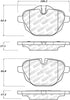 StopTech 11-17 BMW X3 Street Performance Rear Brake Pads