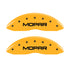 MGP 4 Caliper Covers Engraved Front & Rear Mopar Yellow Finish Black Char 2005 Chrysler Crossfire