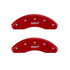 MGP 4 Caliper Covers Engraved Front & Rear MGP Red finish silver ch