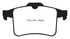 EBC 10-15 Jaguar XF 5.0 Supercharged (470) Redstuff Rear Brake Pads