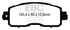 EBC 13+ Nissan Altima 2.5 (L33) Sedan Redstuff Front Brake Pads