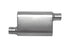 Gibson CFT Superflow Offset/Offset Oval Muffler - 4x9x13in/2.5in Inlet/2.5in Outlet - Stainless