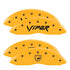 MGP 4 Caliper Covers Engraved Front Viper Rear Snake Yellow Finish Black Char 2002 Dodge Viper