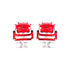 Power Stop 08-16 Buick Enclave Front Red Calipers w/Brackets - Pair