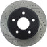StopTech 04-06 Dodge Durango / 02-10 Ram 1500 (exc Mega Cab) Front Right Slotted & Drilled Rotor