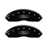 MGP Front set 2 Caliper Covers Engraved Front Oval logo/Ford Black finish silver ch