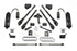 Fabtech 11-16 Ford F250/F350 4WD 4in 4Link Sys w/4.0 & 2.25