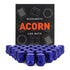 Mishimoto Steel Acorn Lug Nuts M14 x 1.5 - 32pc Set - Blue