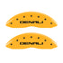 MGP 4 Caliper Covers Engraved Front & Rear Denali Yellow Finish Black Char 2009 GMC Envoy