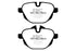EBC 11+ BMW X3 2.0 Turbo (F25) Ultimax2 Rear Brake Pads