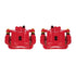 Power Stop 10-16 Hyundai Genesis Coupe Rear Red Calipers w/Brackets - Pair