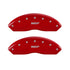 MGP 4 Caliper Covers Engraved Front & Rear MGP Red finish silver ch