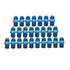 Russell Performance -4 AN to 1/8in NPT Straight Flare to Pipe (Blue) (25 pcs.)