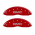 MGP 4 Caliper Covers Engraved Front & Rear Envoy Red finish silver ch