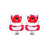 Power Stop 94-98 Ford Mustang Front Red Calipers w/Brackets - Pair