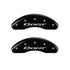 MGP 4 Caliper Covers Engraved Front & Rear With out stripes/Dart Black finish silver ch