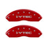 MGP 4 Caliper Covers Engraved Front & Rear i-Vtec Red finish silver ch