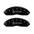 MGP 4 Caliper Covers Engraved Front & Rear Lincoln Black finish silver ch