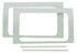 DEI 18-23 Jeep Wrangler JL 2-Door Boom Mat Rear Side Window Trim - 2 Piece - White