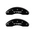 MGP Front set 2 Caliper Covers Engraved Front Vtec Black finish silver ch