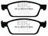 EBC 13+ Ford Escape 1.6 Turbo 4WD Ultimax2 Front Brake Pads