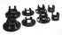 Energy Suspension 10 Chevy Camaro Black Rear Sub-Frame Mount Insert Bushing Set