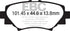 EBC 14+ Mazda 3 2.0 (Japan Build) Ultimax2 Rear Brake Pads