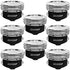 Manley Chevy Small Block LS 3.875-4.250in Bore Range Dish/Flat Top Custom Piston Set