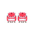 Power Stop 04-05 Ford F-150 Front Red Calipers w/Brackets - Pair