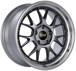 BBS LM-R 20x10.5 5x120 ET35 CB82 Diamond Black Center Diamond Cut Lip Wheel