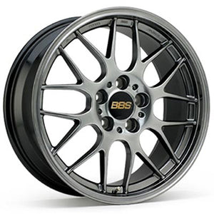 BBS RG-R 17x7.5 5x100 ET35 PFS Diamond Black Wheel -82mm PFS/Clip Req