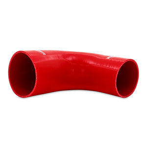Mishimoto Silicone Reducer Coupler 90 Degree 3.5in to 4in - Red