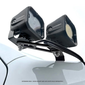 Go Rhino Universal XE Hood Hinge Cube Light Mount