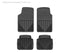 WT Rubber Mats - Front - Blk