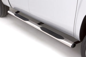 Lund 99-13 Chevy Silverado 1500 Ext. Cab 4in. Oval Straight SS Nerf Bars - Polished