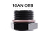 Radium Engineering Universal 10AN Orb to M16x1.5 Male Plug