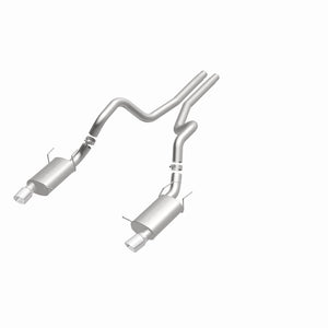 MagnaFlow 13 Ford Mustang Dual Split Rear Exit Stainless Cat Back Performance Exhaust (Street)