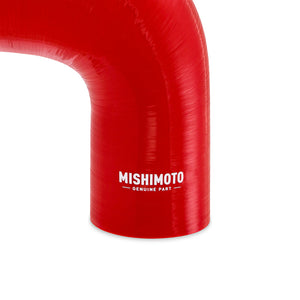 Mishimoto Silicone Reducer Coupler 90 Degree 2.25in to 2.5in - Red