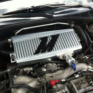 Mishimoto Subaru 02-07 WRX/04-07 STi Top-Mount Intercooler Kit - Powder Coated Black & Black Hoses