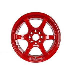 Gram Lights 57DR 15x8.0 +35 4-100 Red Wheel