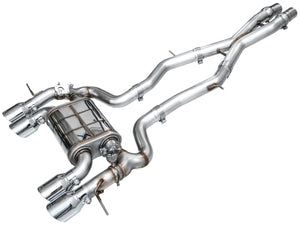 AWE Tuning 23-24 BMW G87 M2 Track Edition Exhaust - Chrome Silver Tips
