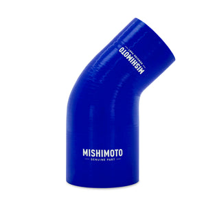 Mishimoto Silicone Reducer Coupler 45 Degree 2.5in to 3.25in - Blue