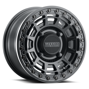 Method MR415 Beadlock 15x10 / 6+4/25mm Offset / 4x136 / 106 CB Matte Black Wheel - Gloss Black Ring