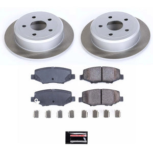 Power Stop 2018 Jeep Wrangler JK Rear Semi-Coated Rotor Kit