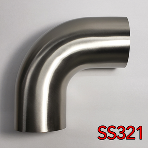 Stainless Bros 2.13in SS321 90 Deg Mandrel Bend Elbow - 1D Radius 16GA/.065in Wall (Leg)