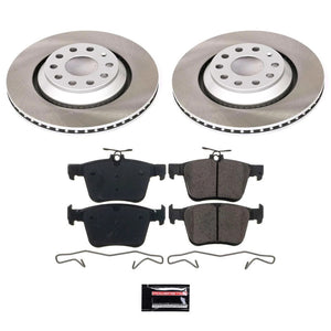 Power Stop 15-19 Volkswagen Golf R Rear Semi-Coated Rotor Kit