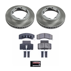 Power Stop 90-00 GMC K3500 Front Semi-Coated Rotor Kit